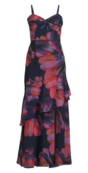 Hutch - Women's Jamila Floral Chiffon Ruffled Maxi Dress