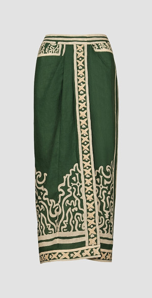 Johanna Ortiz - Women's Tactile Mirage Linen Maxi Skirt