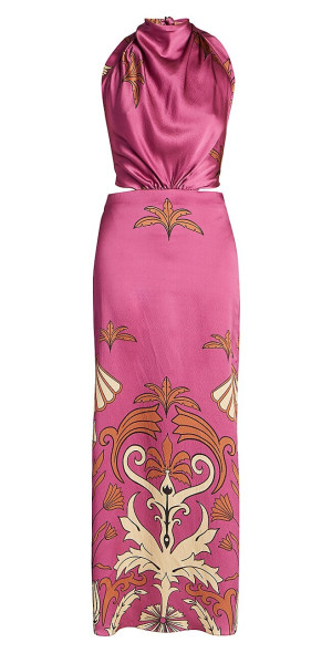 johanna ortiz silk dress Printed silk maxi dress in black - Johanna Ortiz