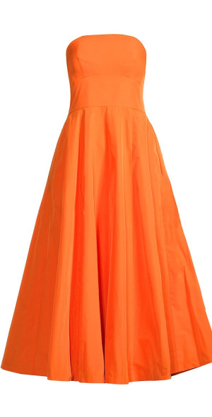 kate spade new york - Women's Strapless Taffeta Fit & Flare Midi-Dress kate spade new york - Women's Strapless Taffeta Fit & Flare Midi-Dress