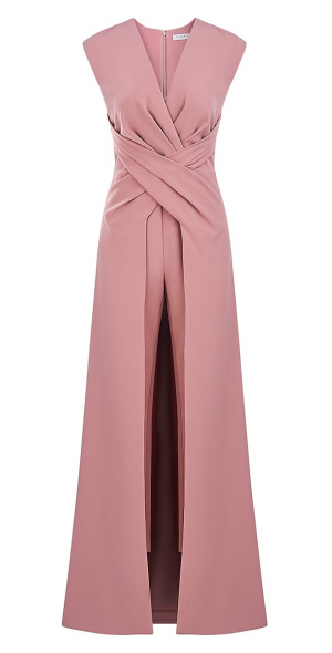 Kay Unger Women's Una Crepe Walk-Thru Jumpsuit