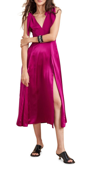 la ligne pink dress $425 La Ligne Emily Dress Hot Pink mini dress womens XL Linen Viscose read