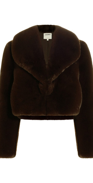 Davy Faux Fur Jacket Latte Striped Fur