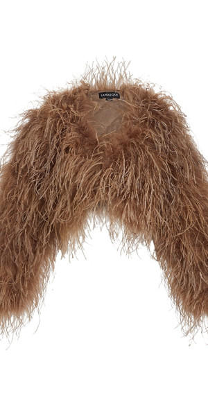 Lamarque Women's Hallie Cropped Feather Jacket