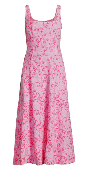 calina linen midi dress New Lilly Pulitzer Calina Linen Midi Dress Womens Multiple Sizes