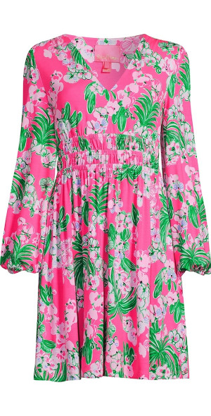 knee length dresses for ladies Lucy Lime Long Sleeve Mini Dress main image 0