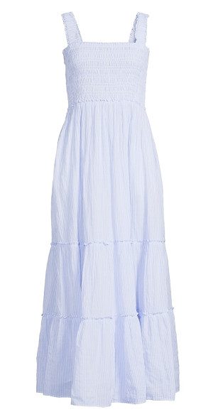 chinese dress ladies Check Smocked Maxi Dress