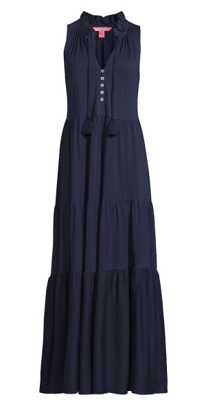 maxi dress with cut outs Shona Joy - Claude Cut Out Side Split Maxi Dress