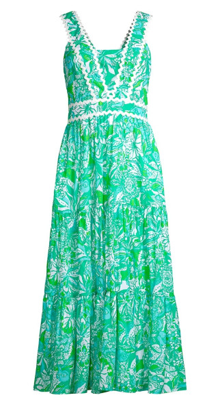 Lilly Pulitzer Women's Pollie Floral Cotton Midi-Dress