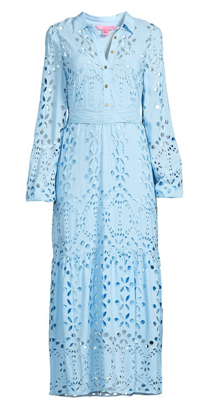 Lilly Pulitzer - Women's Zia Eyelet-Embroidered Maxi Dress