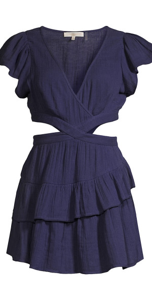 babydoll mini dress with sleeves White Babydoll Mini Dress