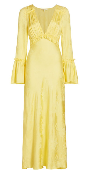 LoveShackFancy - Women's Kalona Silk-Blend Jacquard Maxi Dress
