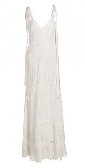 chinese dress ladies Jluxlabel | Ivory Lace Sweetheart Maxi Dress main image 1