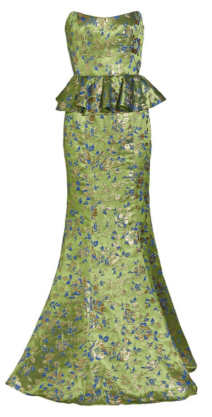 slim fit dress slacks MARCHESA NOTTE Size 12 Cream Polyester / Viscose Embellishment Cocktail  Dress – Sui Generis Designer Consignment main image 1
