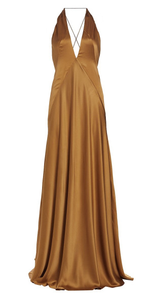 michael lo sordo green dress Michael Lo Sordo Iced Bias Gown