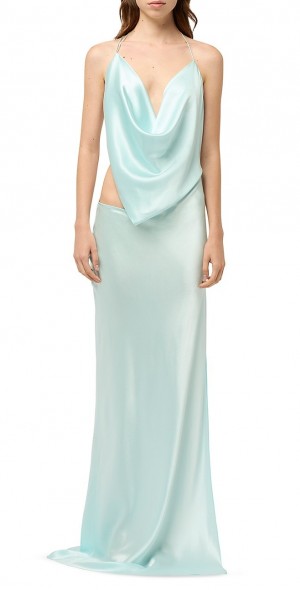 michael lo sordo green dress Michael Lo Sordo Iced Bias Gown main image 1