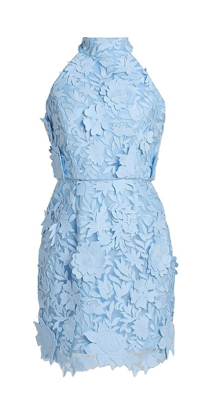 milly holiday dress Milly Kait Strapless Tiled Lace Midi-dress main image 1