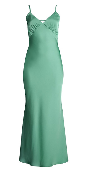 vida backless maxi dress Backless Maxi Dress with Shell Trim | Plunge Neckline