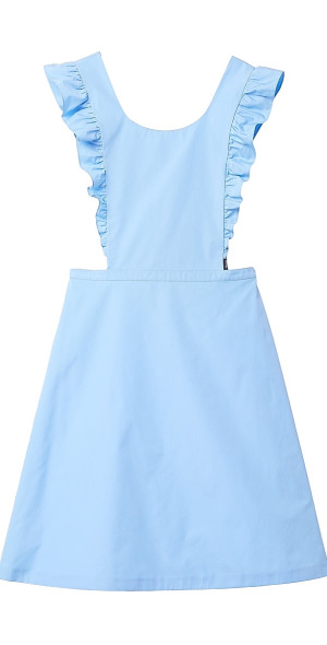 blue dress with white apron Alice Tea Party Dress Reimagined – Only Little Once