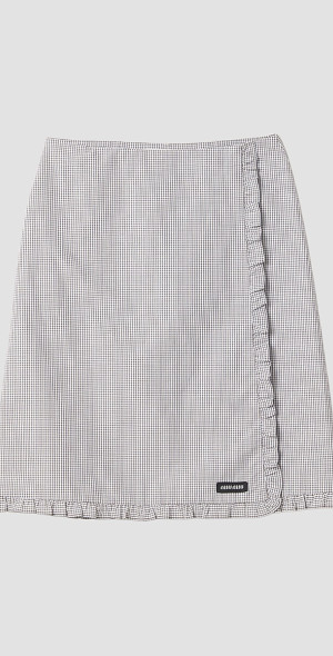Miu Miu - Women's Ruched Check Skirt