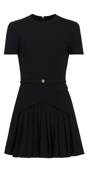 open lace back dress Pleated Skort Mini Dress Medium