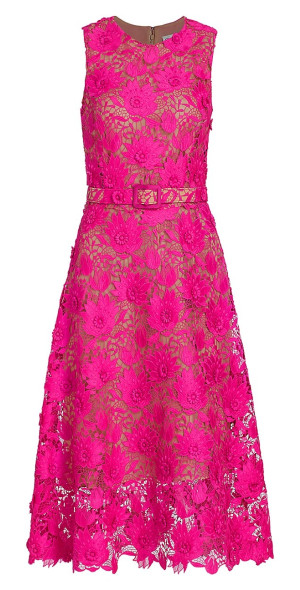 chinese dress ladies Oscar de la Renta Floral Guipure Lace Dress – Runway Catalog main image 1