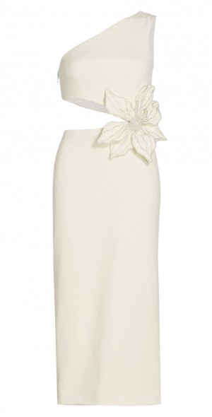april tie back midi slip dress Milla Women's Tender Floral Midi Tie-Strap Dress
