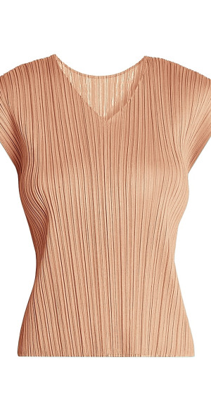 トップス SQUARE NECK LADY LIKE PLEATS TOP Pleats Please Issey Miyake - Women's Monthly Colors: June Pleated Top