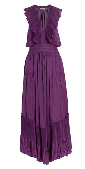 chikankari maxi dress Viscose Chikankari Anarkali - Hot Pink