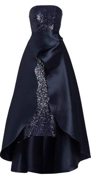 Rene Ruiz Collection - Women's Strapless Removable High-Low Gown