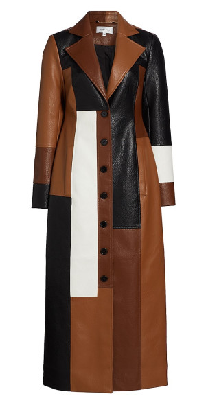 Ronny Kobo - Women's Carla Patchwork Long-Line Coat