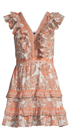 bloom mini dress Love in Bloom Off-Shoulder Mini Dress
