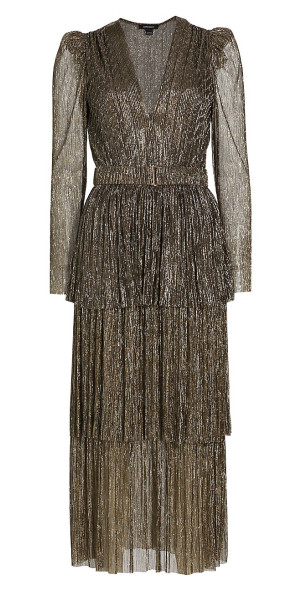 carry tiered belted metallic dress Carry Dress by Sabina Musayev