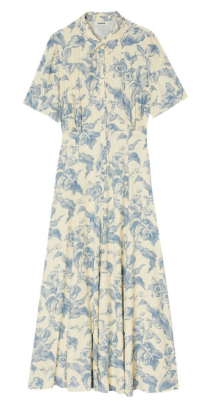 Sandro - Women's Floral Shirt Dress