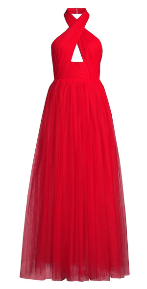Sau Lee - Women's Serena Tulle Halter Gown