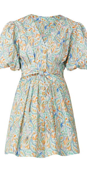 green floral dress long PRETTYGARDEN Women's Fall Boho Maxi Dress Floral Long Sleeve V Neck Fl main image 1
