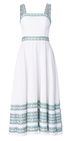 Shoshanna - Women's Christina Fit & Flare Midi-Dress Shoshanna - Women's Christina Fit & Flare Midi-Dress