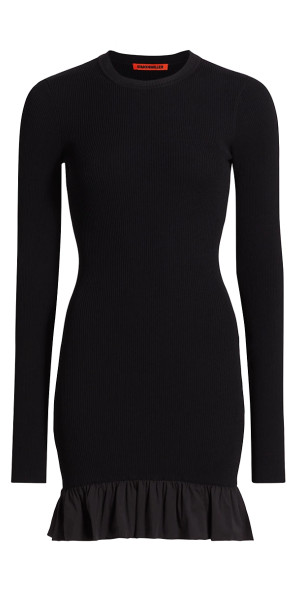 v neck black knit dress Comfy V Neck Button Down Knitted Dress – The Boss Lady Boutique