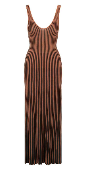 staud brown knit dress STAUD Charade Dress