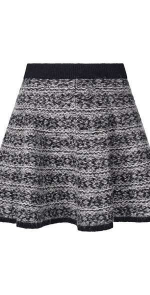 Staud - Women's Geri Geometric Knit A-Line Miniskirt