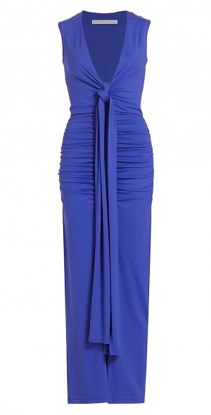 susana monaco - Women's Tie-Front Gathered Maxi Dress