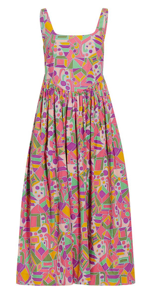 strapless open back dress Ruched Low Hem Midi M | Primrose main image 0