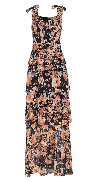 Tanya Taylor - Women's Paige Silk-Blend Georgette Ruffled Gown