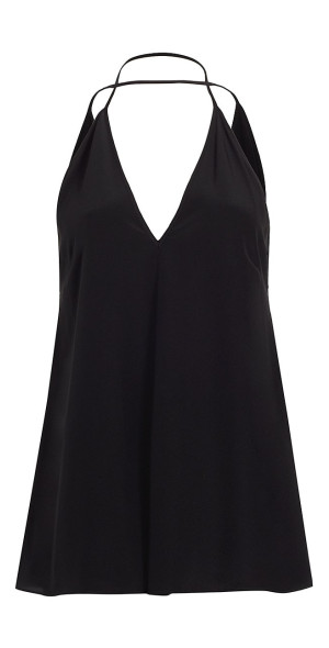 Double-Halter Silk Top main image 0