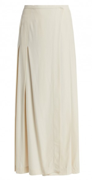 Toteme - Women's Pleated Wrap Maxi Skirt
