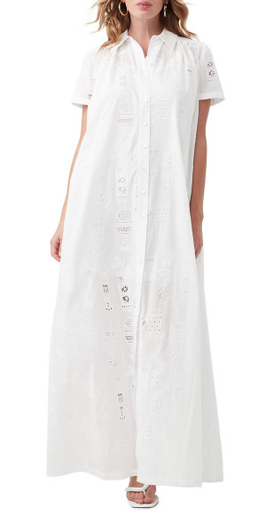 Trina Turk - Women's Kon Tiki Embroidered Eyelet Maxi-Dress