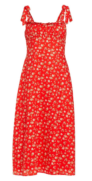 Wayf - Women's Fleur Linen-Blend Midi Dress Wayf - Women's Fleur Linen-Blend Midi Dress