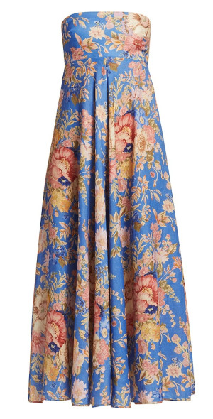knee length dresses for ladies Green Paisley Ottie Plunge Midi Dress