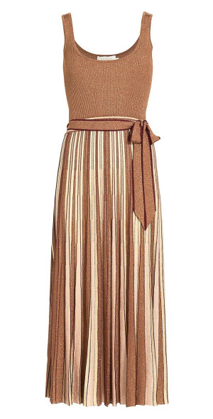 knee length dresses for ladies Luminosity Floral Linen Midi Dress by Zimmermann for Hire