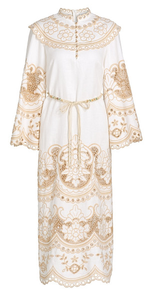 zimmermann holiday dress ZIMMERMANN Tiered pleated voile midi dress